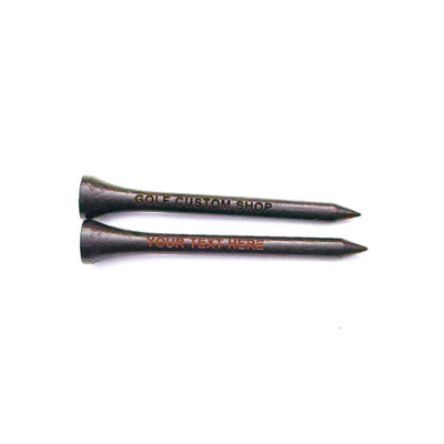 70mm Black Laser Engraved Golf Tees