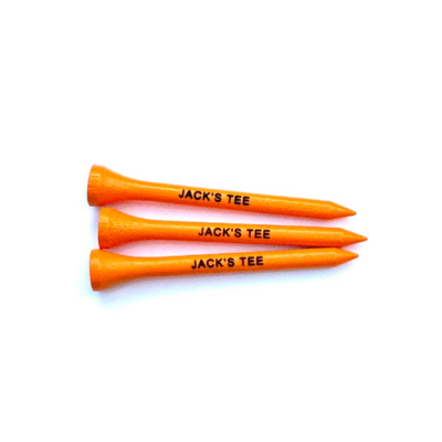 70mm Neon Orange Laser Engraved Golf Tees