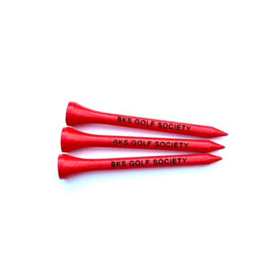 70mm Red Laser Engraved Golf Tees