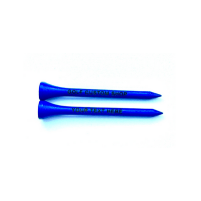 70mm Royal Blue Laser Engraved Golf Tees