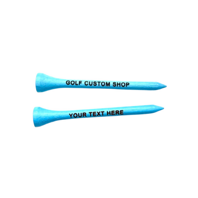 70mm Sky Blue Laser Engraved Golf Tees