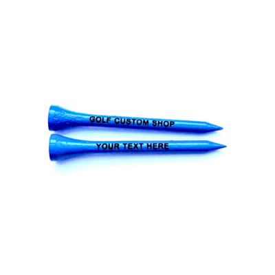 70mm Neon Blue Laser Engraved Golf Tees
