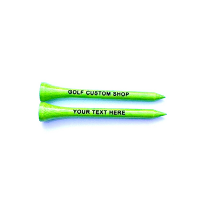 70mm Neon Green Laser Engraved Golf Tees