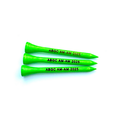 70mm Neon Green Laser Engraved Golf Tees