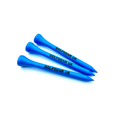 70mm Neon Blue Laser Engraved Golf Tees