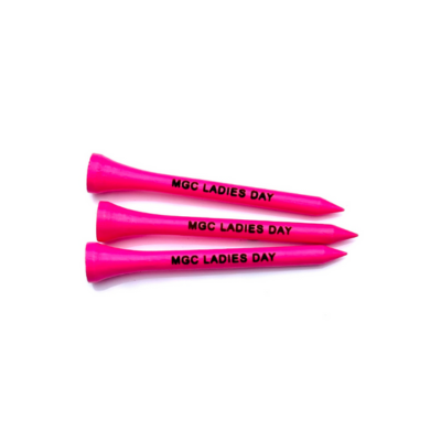 70mm Neon Pink Laser Engraved Golf Tees