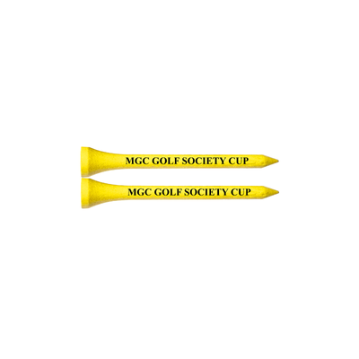 70mm Yellow Printed Golf Tees