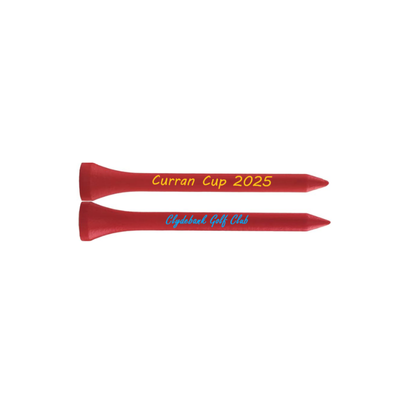 70mm Red Printed Golf Tees