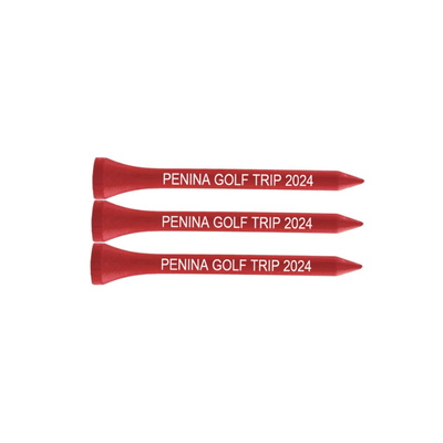 70mm Red Printed Golf Tees