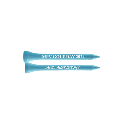 55mm Sky Blue Printed Golf Tees