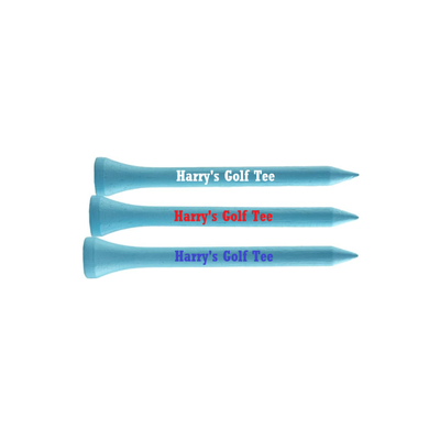 55mm Sky Blue Printed Golf Tees