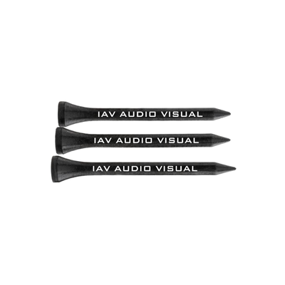 70mm Black Printed Golf Tees
